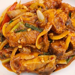 Stir Fried Crispy Pork Belly With Chili Paste