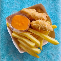 เฟรนฟราย+ไก่ทอด