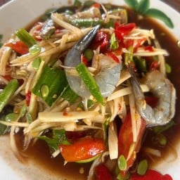 ตำกุ้งสด