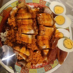 ข้าวหมูกรอบ+ไข่ต้ม