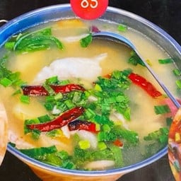 ต้มยำน้ำใสเนื้อปลาทับทิม