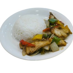 ปลาผัดพริกไทดำ.