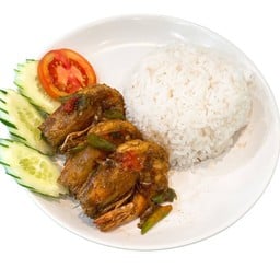 กุ้งคั่วพริกเกลือ