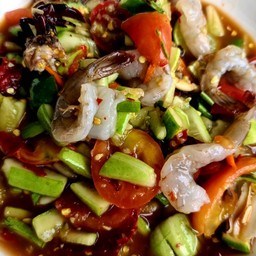 ตำแตงกุ้งสดปลาร้า