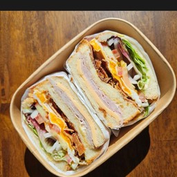 Bacon Ham Cheese & Fried Egg