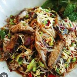 ยำขนมจีน/ปลาทู/ไก่ยอ/แซ่บ
