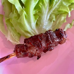 เนื้อย่างเสียบไม้(ย่างแล้ว)