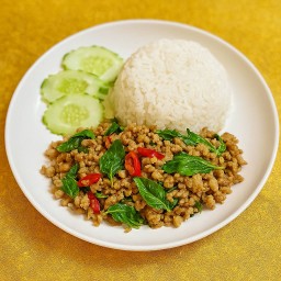 ข้าวกะเพราหมูสับ