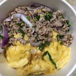 ข้าวไข่ข้นลาบ