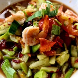 ตำแตงกุ้งสุกปลาร้า