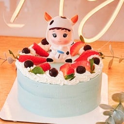 ครึ่งปอนด์ เค้กน้องวัวสีฟ้า ไม่สามารถเขียนข้อความได้