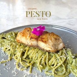 Pesto sea bass Lm
