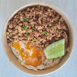 ข้าวไข่ขยี้ + ไก่ซีอิ๊ว