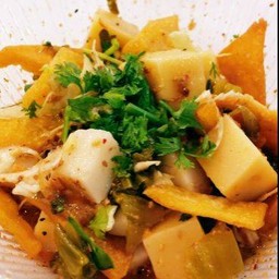 ยำข้าวแรมฟืน(สด)+ทอด