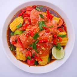 ตำข้าวโพดแซลม่อน