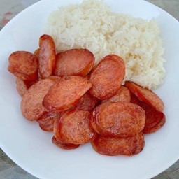 ข้าวกุนเชียงทอด