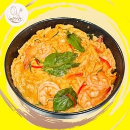 ข้าวไข่ข้นห่อหมกกุ้ง