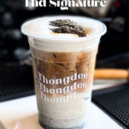 Iced Sesame cafe Latte - ลาเต้นมงาดำ