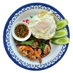 ข้าวกะเพรากุ้ง
