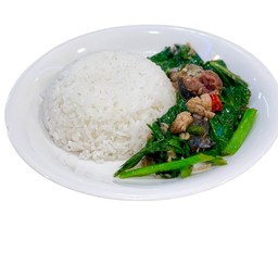 คะน้าปลาเค็ม