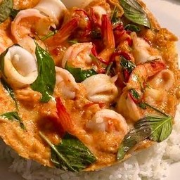 ข้าวห่อหมกทะเลไข่ข้น