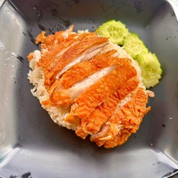 ข้าวมันไก่ทอดกรอบๆ