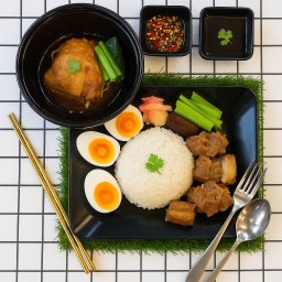 [เซตสุดฮิต] ข้าวซี่โครงหมูอบ + สะโพกไก่อบเป็นกับข้าว