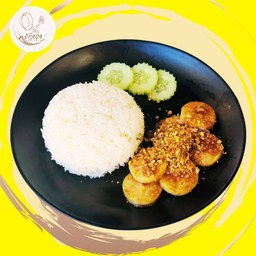 ข้าวหอยเชลล์กระเทียม