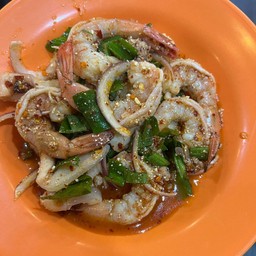 ลาบกุ้งสุก