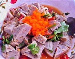 ยำหมูยออุบล  ไข่กุ้ง