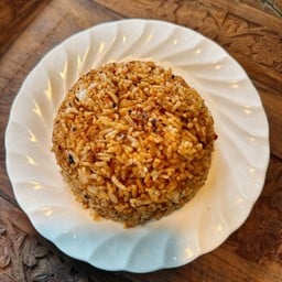 ข้าวคลุกน้ำพริกตาแดง-แมงดา (ไม่มีผักและเครื่องเคียง)