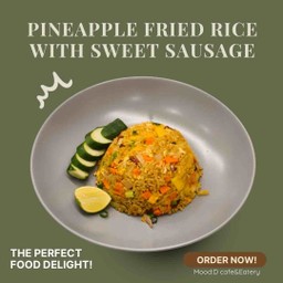 ข้างผัดกุนเชียงสับปะรด Pineapple Fried Rice with Sweet Sausage