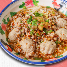 ก๋วยเตี๋ยวหมูเด้งต้มยำ