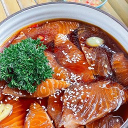 แซลม่อนดองซีอิ๊ว