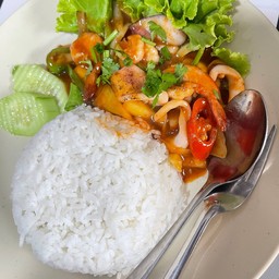 ข้าวผัดเปรี้ยวหวานทะเล