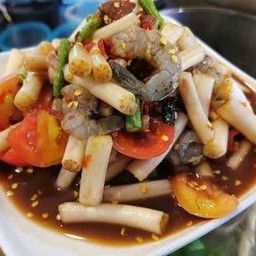 ตำไหลบัวกุ้งสด