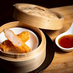 ฟองเต้าหู้ทอดไส้กุ้ง