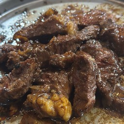 เนื้อย่าง น้ำจิ้มแจ่ว กะทะร้อน ( Midfield Aus Beef Chill Striploin 150 g)