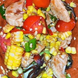 ตำข้าวโพดหมูยอ