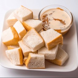 ขนมปังนึ่ง สังขยาชาไทย