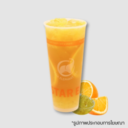 ชาส้มไข่มุกดอกหอหมื่นลี้Orange Tea with osmanthus boba