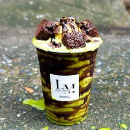 ชาเขียวปั่นบราวนี่