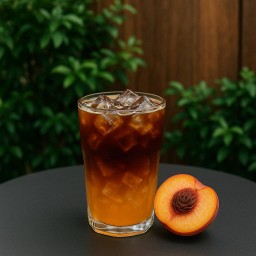 อเมริกาโน่xชาพีช Black Peach Tea
