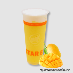ชามะม่วงปั่นครีมชีสMango smoothie with creamcheese