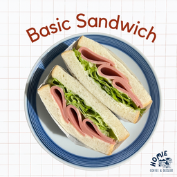 Basic Sandwich เบสิคแซนวิช ขนมปัง 2 แผ่น มีผัก