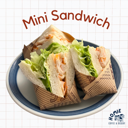 Mini Sandwish มินิแซนวิช 4 ชิ้น (มีผักสลัด)