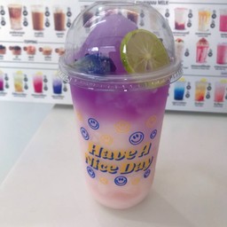 ลิ้นจี่อัญชัญมะนาวโซดา ปั่น