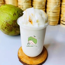 [เซตสุดฮิต] น้ำมะพร้าวปั่นนมสด + มะพร้าวน้ำหอมบ้านแพ้วแท้ 100% ขวด 250 ml