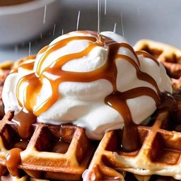 Duo Whip Cream Salted Caramel Croffle ( ดูโอ้วิปครีมซอลเท็ดคาราเมล)