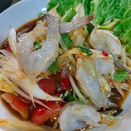 ตำปูปลาร้ากุ้งสด